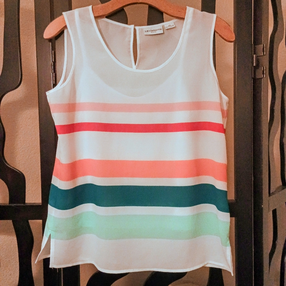 4/$25 Liz Claiborne Sheer Top, PS